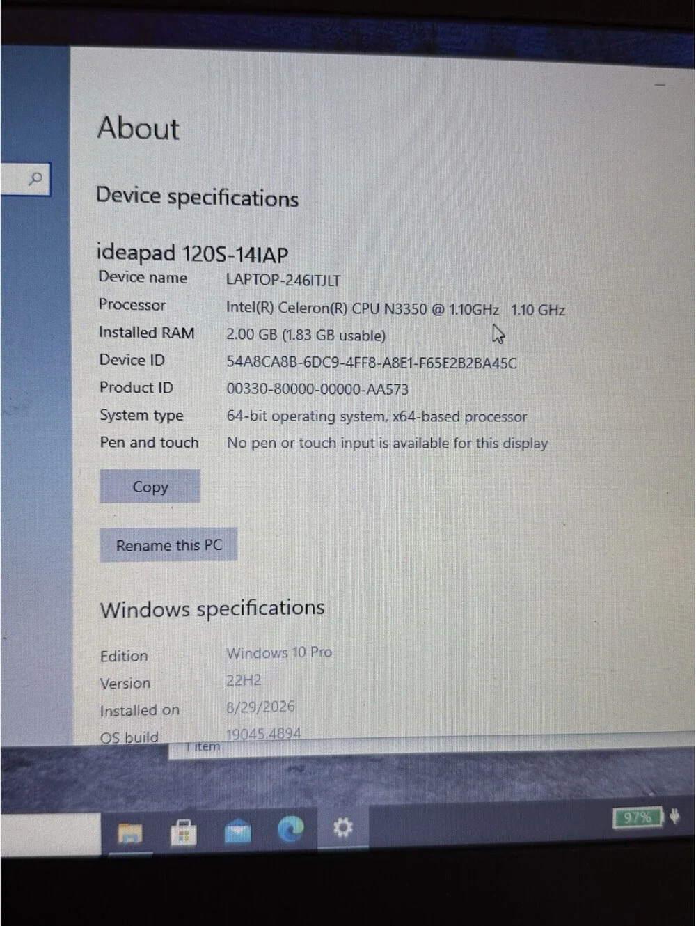 Lenovo IdeaPad 120s14IAP 14